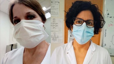 Las científicas que lideraron la investigación en el Instituto de Microbiología y el Posadas.
