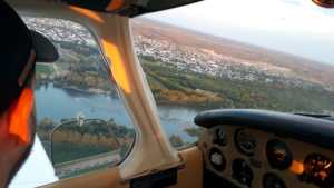 Choele Choel desde el cielo, la tierra y el río