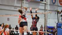 Imagen de San Lorenzo quedó a un paso de la final de la liga argentina de vóley femenino