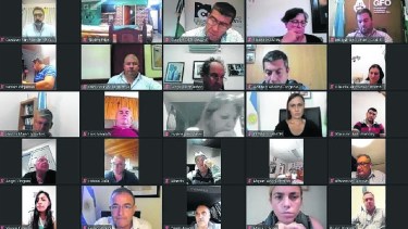 Funcionarios provinciales se reunieron con los intendentes. Foto: gentileza.