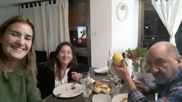 “¿Tenés alguna novedad?”, le preguntaba Lucini a Cecilia, insistentemente tras la desaparición del 29 de julio. Foto gentileza.