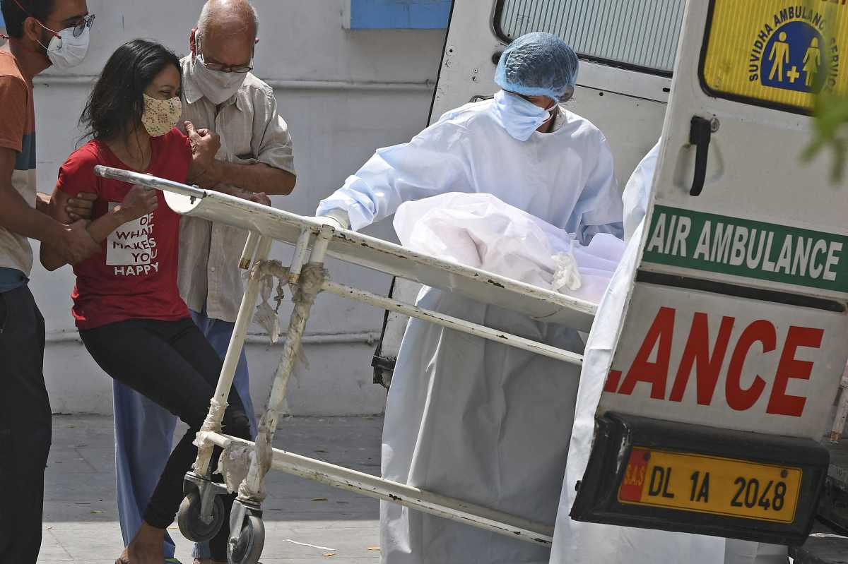 India, devastada por la pandemia. Foto: AFP/Télam 