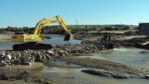 Valeri solicitó a Vialidad Nacional la reconstrucción del puente sobre el arroyo Nahuel Niyeu