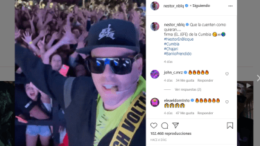 Néstor en Bloque y un recital sin respetar protocolos. 