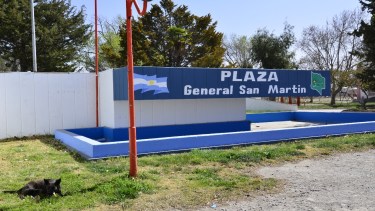 La plaza San Martín será renovada con fondos aportados por el gobierno nacional. 