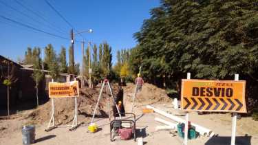 La obra del barrio Progreso es la de mayor presupuesto que se está ejecutando en Allen. Los fondos son provinciales. 