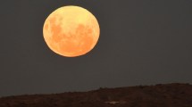 Imagen de Así se vio la Superluna Rosa en la región
