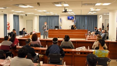 El jurado está integrado por 12 personas, en una composición paritaria. Son “jueces de los hechos”, es decir, deben definir si Lucini es responsable o no. Foto Florencia Salto.