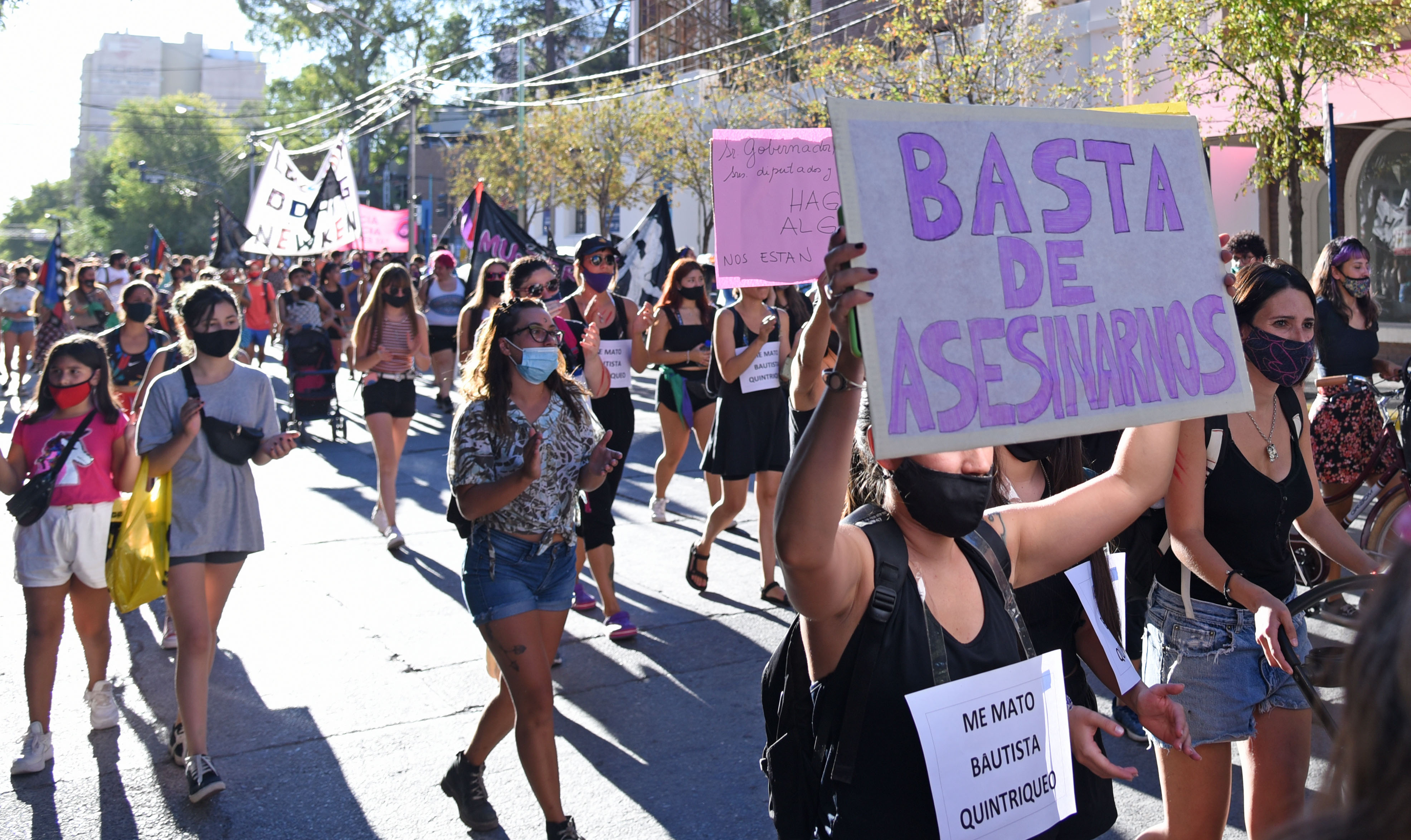Esta iniciativa surgió luego del femicidio de Guadalupe Curual, que había denunciado reiteradamente a su agresor. Foto Florencia Salto.