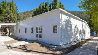 El hospital modular de San Martín de los Andes. Foto: Patricio Rodríguez