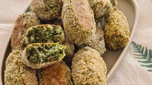 Bocaditos de lentejas y espinacas