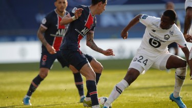 Di María y Paredes fueron titulares en la derrota de PSG. (Foto: AP)