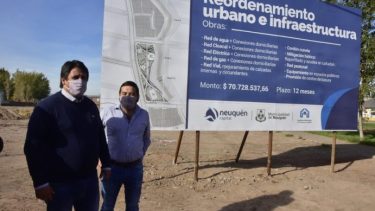El intendente Mariano Gaido recorrió el lugar donde comenzarán las obras. Foto: Gentileza. 