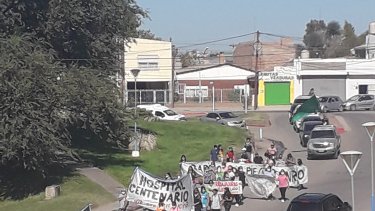 La medida disciplinaria se produjo en el sector de enfermería del hospital Centenario (foto gentileza)