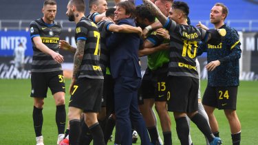 Lautaro Martínez ya había sido reemplazado cuando llegó el gol de su equipo. 