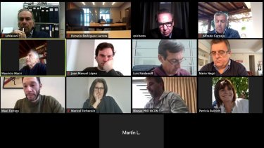 Los referentes de Juntos por el Cambio, sin el expresidente Macri. 