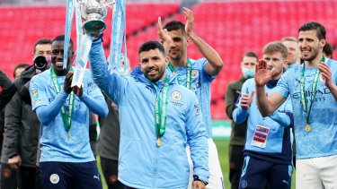 Sergio Agüero es el máximo goleador del equipo inglés Manchester City. Archivo.