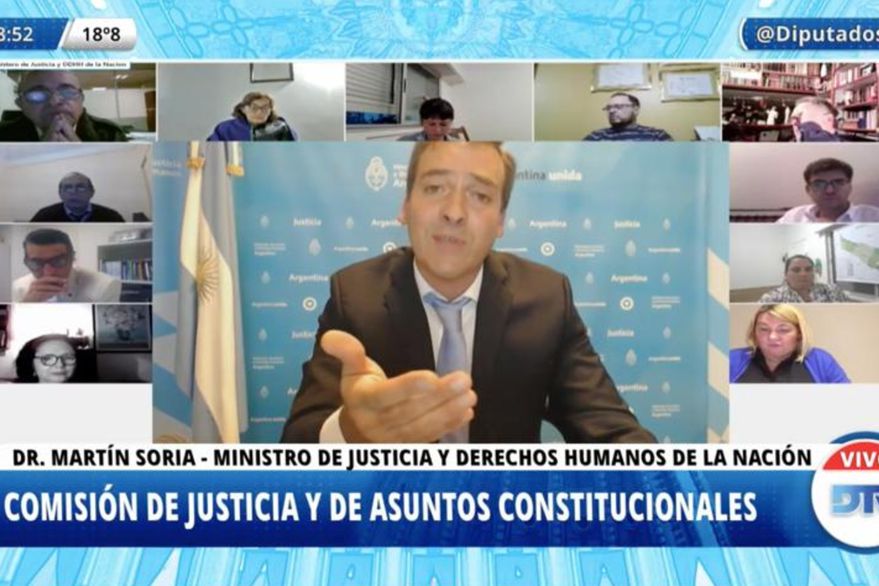 El ministro de Justicia Martín Soria pidió en Diputados "rescatar al Ministerio Publico de la crisis de legitimidad". 