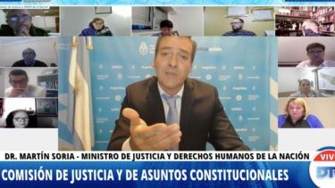 El ministro de Justicia Martín Soria pidió en Diputados "rescatar al Ministerio Publico de la crisis de legitimidad". 