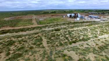 El proyecto de parque industrial de Plaza Huincul, que espera su desarrollo (Foto: archivo)