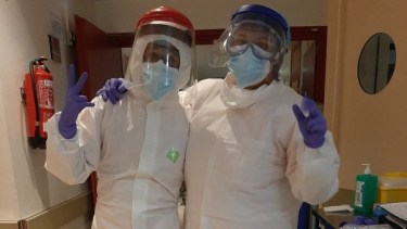 El personal de Salud está en la primera línea contra el coronavirus, lo cual se tornó agotador.-