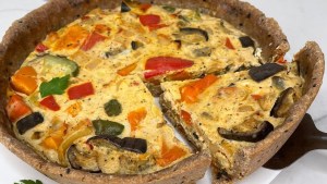 Tarta de vegetales asados