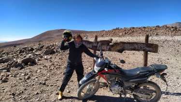 Aldana contó sus viajes en moto, durante la pandemia, y nos contagió las ganas. 