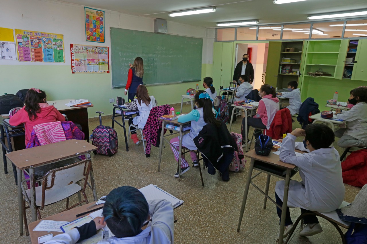 Los chicos extrañan la escuela tal como la vivían antes de la pandemia. Fotos Juan Thomes.