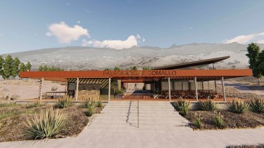 Fue pensado para que cuando se culmine de asfaltar la ruta 23, sea un atractivo turístico. Fotos Télam.