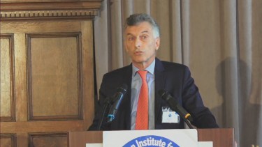 Macri viajó a Estados Unidos para disertar el el foro del Instituto Interamericano para la Democracia. (Gentileza).-