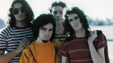 Los Almendra. Edelmiro Molinari, Rodolfo García, Emilio Del Guercio y Luis Alberto Spinetta.