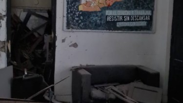 El ataque se dio en la sede que La Cámpora tiene en Bahía Blanca. 