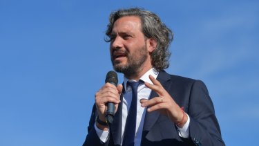 Cafiero apuntó contra Juntos por el Cambio y, en especial, acusó a Bullrich de interesarse solo en las elecciones. (Gentileza).-