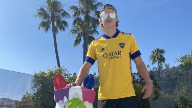 El noruego, un hincha de Boca más en el mundo. 