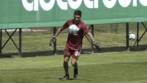 Viral: el video de Enzo Pérez atajando un penal en un entrenamiento de River