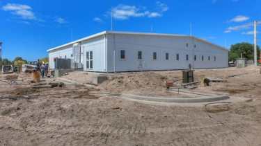 La estructura modular posee 655 metros cuadrados