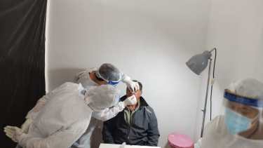 Las actividades se realizaron en la unidad sanitaria de la villa marítima. Foto: gentileza.