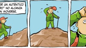 Un auténtico «viajero», la tira de Chelo Candia en el Voy