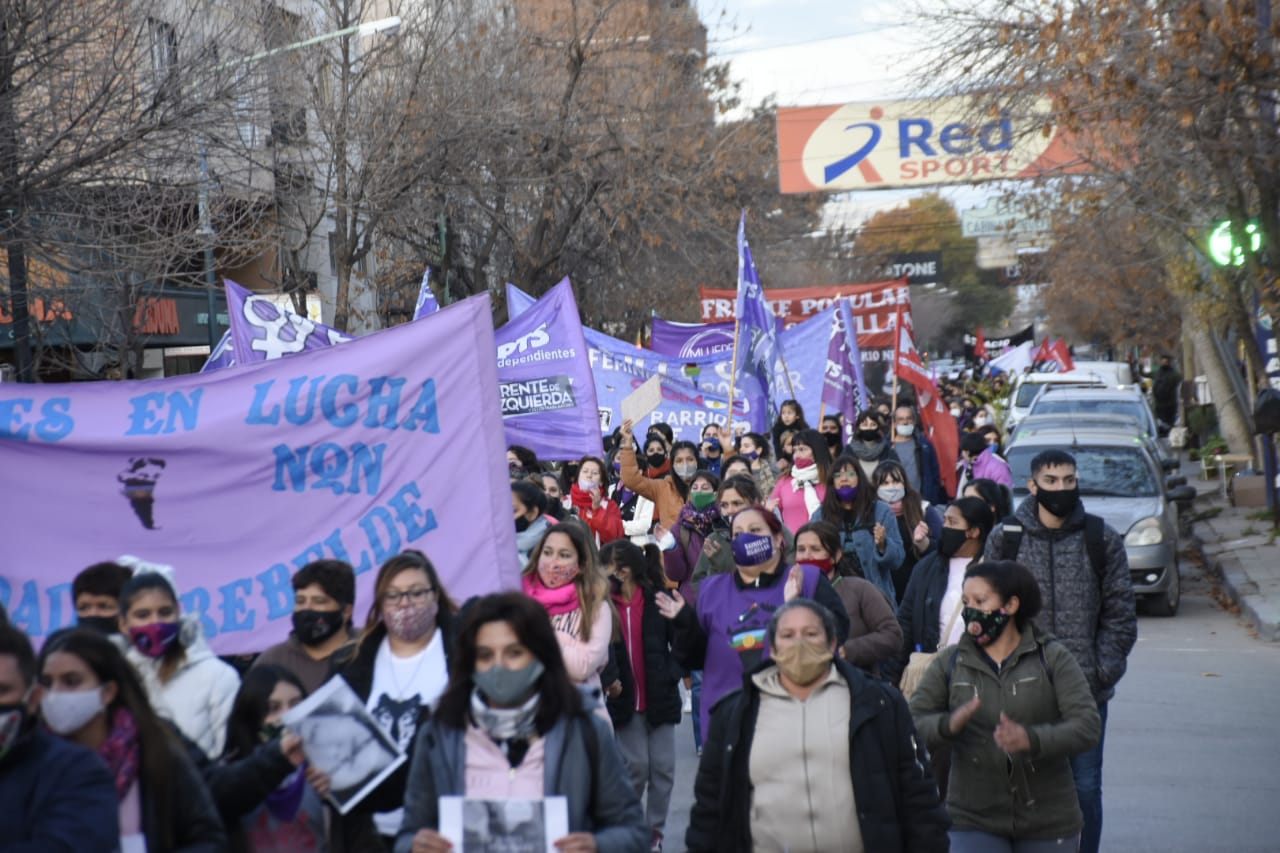 Hoy hubo una marcha para exigir justicia por el femicidio. Foto: Florencia Salto