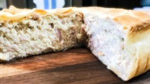 «Cala» Calabrese nos comparte esta torta de pollo, panceta y jamón