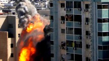 Imagen de Bombardeo israelí contra edificio de Gaza donde tienen sus oficinas Associated Press y Al Jazeera