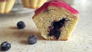 Muffins de vainilla y arándanos