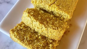Budín de naranja y avena súper saludable