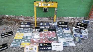 La droga fue secuestrada en abril, en la zona oeste de Roca. (foto: gentileza)