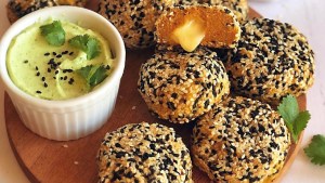 Bombas de calabaza y garbanzos