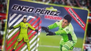 Enzo Pérez ya tiene su muñeco después de haber atajado en River