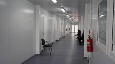 El hospital modular de San Martín comenzó a recibir pacientes en medio de la segunda ola de coronavirus. (Gentileza)