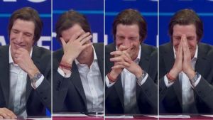 Iván de Pineda se tentó al aire en Pasapalabra y no pudo continuar con el juego