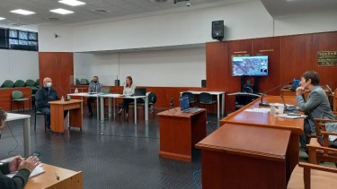 Las audiencias se desarrolllaron en el auditorium encabezadas por la jueza Daniela Zágari. Foto: gentileza.