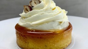 Mini tarta de chocolate y caramelo